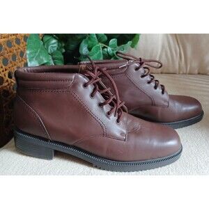 Danexx Empress Leather Booties Womens 10M Plaid Interior Excellent